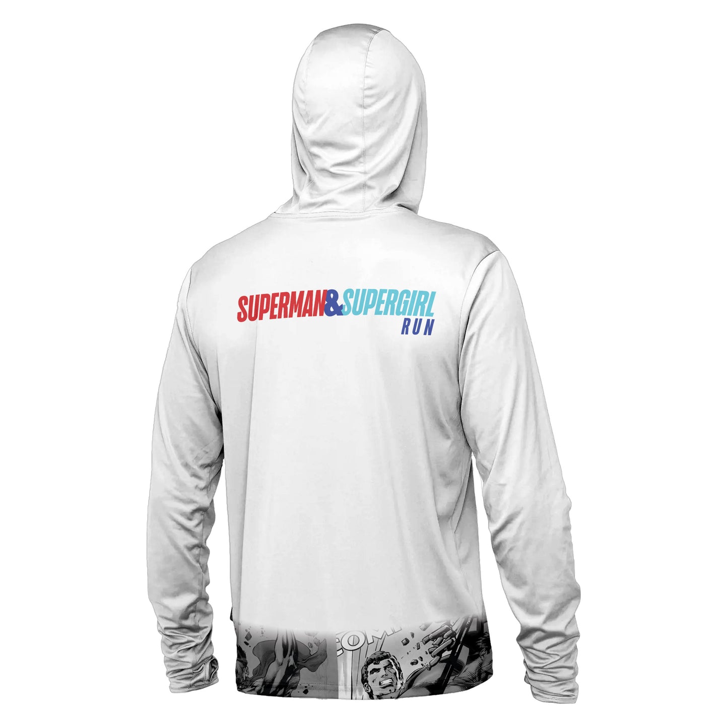 SUDADERA CON GORRO BLANCA SUPERMAN CABALLERO