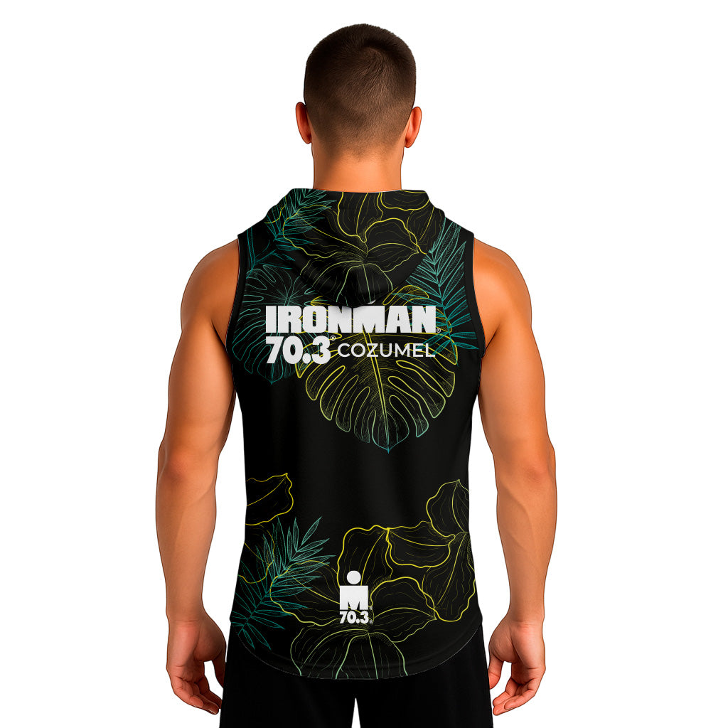 BLACK HOODED TANK IM 70.3 COZUMEL 2026 MAN