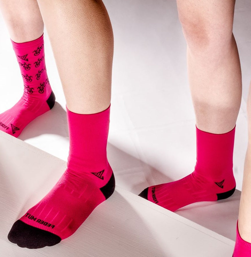 SOCKS FM BASIC PEONY FUCHSIA