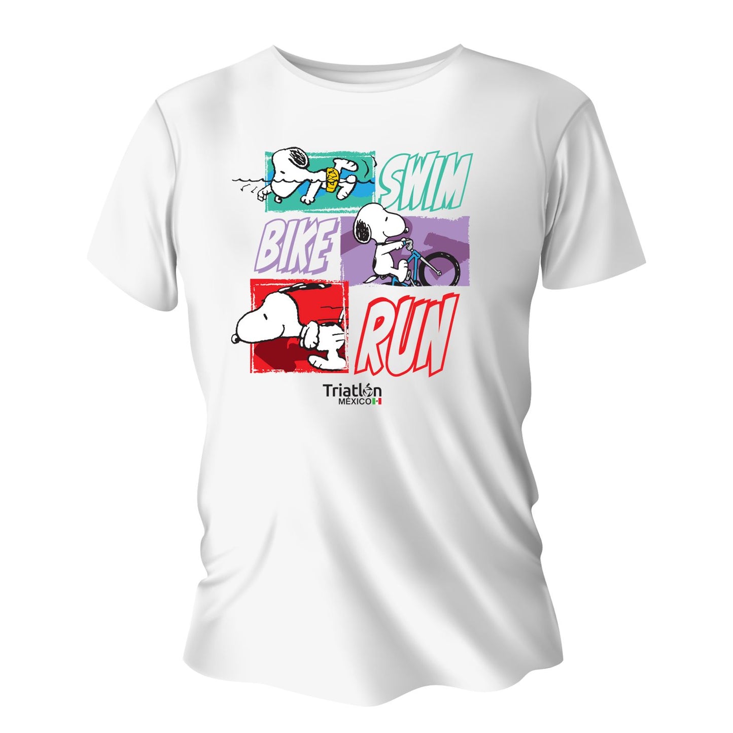 PLAYERA BLANCA ALGODON SNOOPY SBR DAMA