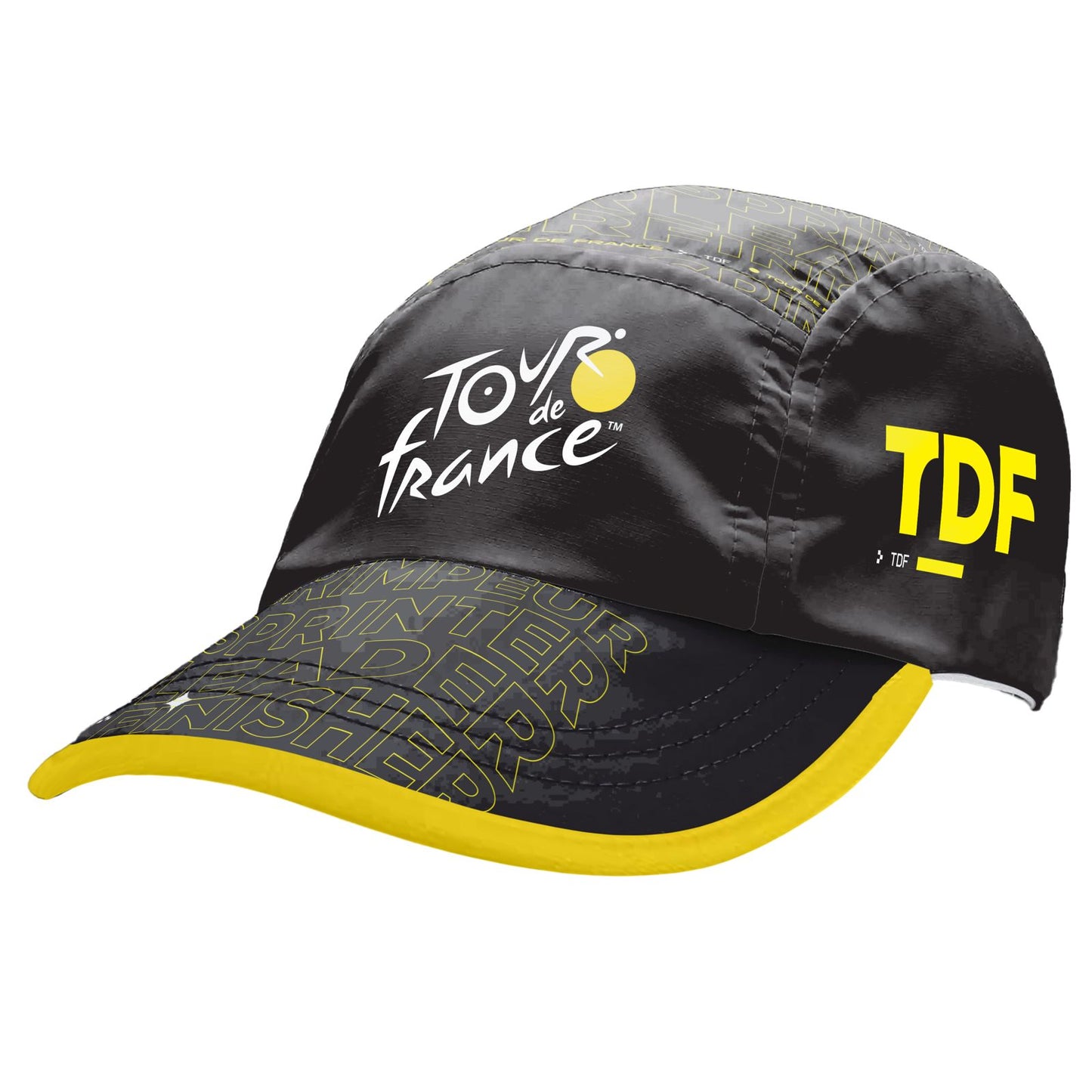 GORRA TOUR DE FRANCE NEGRA BORDE AMARILLO