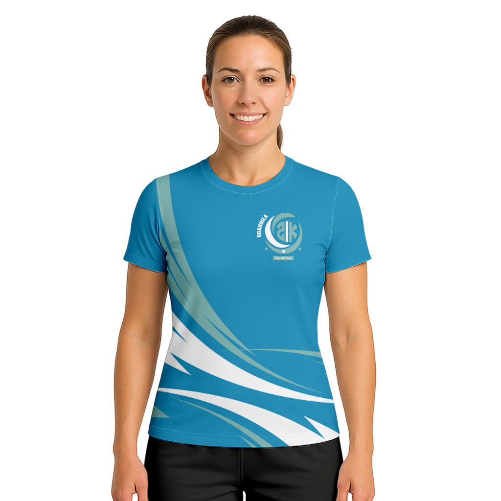 PLAYERA AZUL 21K COAHUILA DAMA