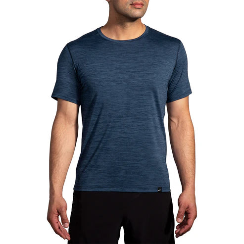 Luxe Short Sleeve  Tee Htr Blue Slate