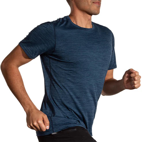 Luxe Short Sleeve  Tee Htr Blue Slate