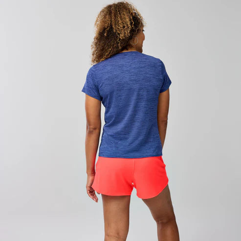 BROOKS LUXE SHORT SLEEVE TEE HTR MIDNIGHT