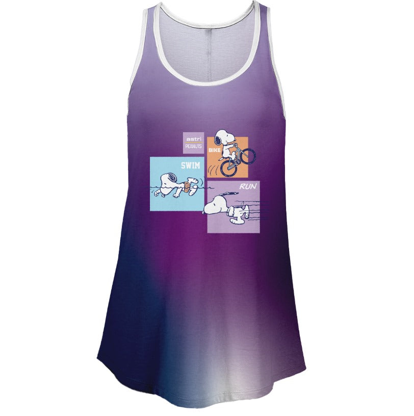 TANK SNOOPY DRIFIT TRIATLON MORADA DAMA