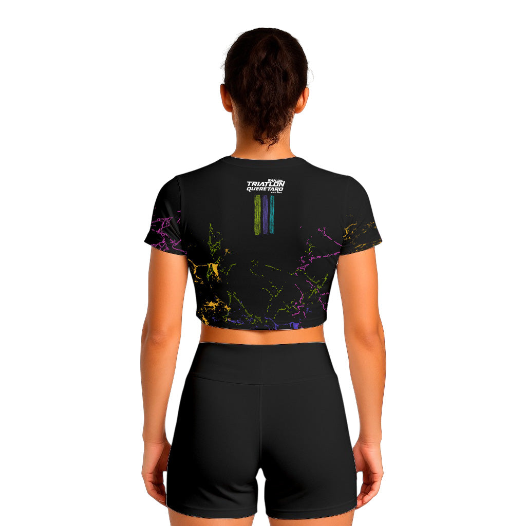 CROP TOP NEGRO SAN GIL DAMA