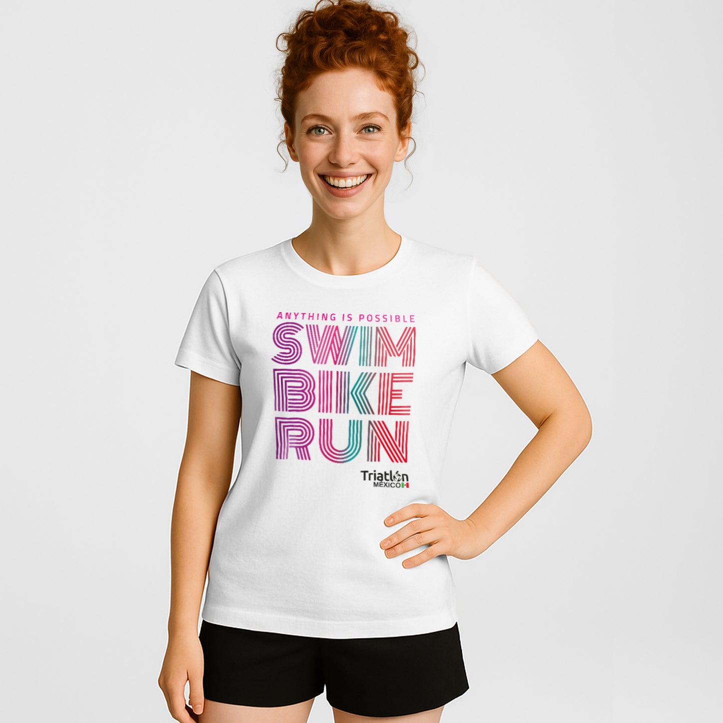 PLAYERA DE ALGODON BLANCA SBR RAYADO DAMA