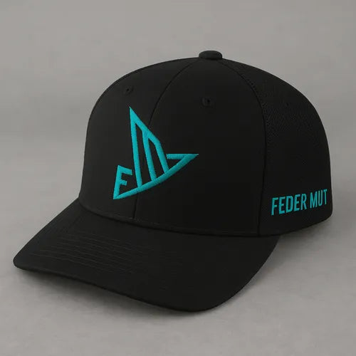 GORRA TRUCKER SNAPBACK NEGRA/TURQUESA