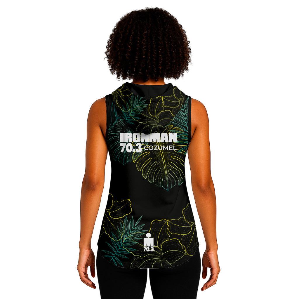 BLACK HOODED TANK IM 70.3 COZUMEL 2026 WOMAN