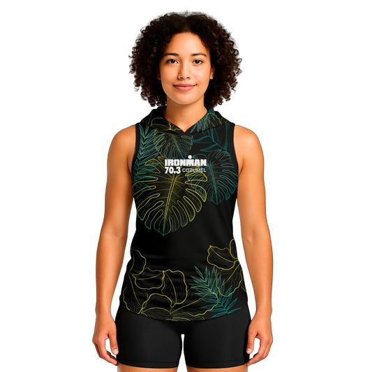 BLACK HOODED TANK IM 70.3 COZUMEL 2026 WOMAN