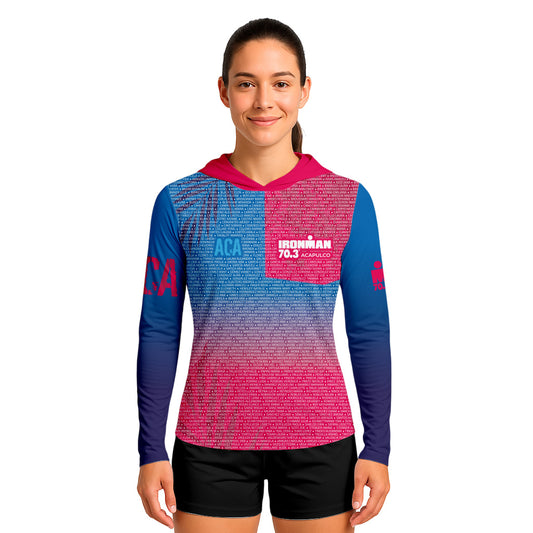 IM 70.3 ACAPULCO 2025 NAME TECH TANK WITH HOODIE WOMEN