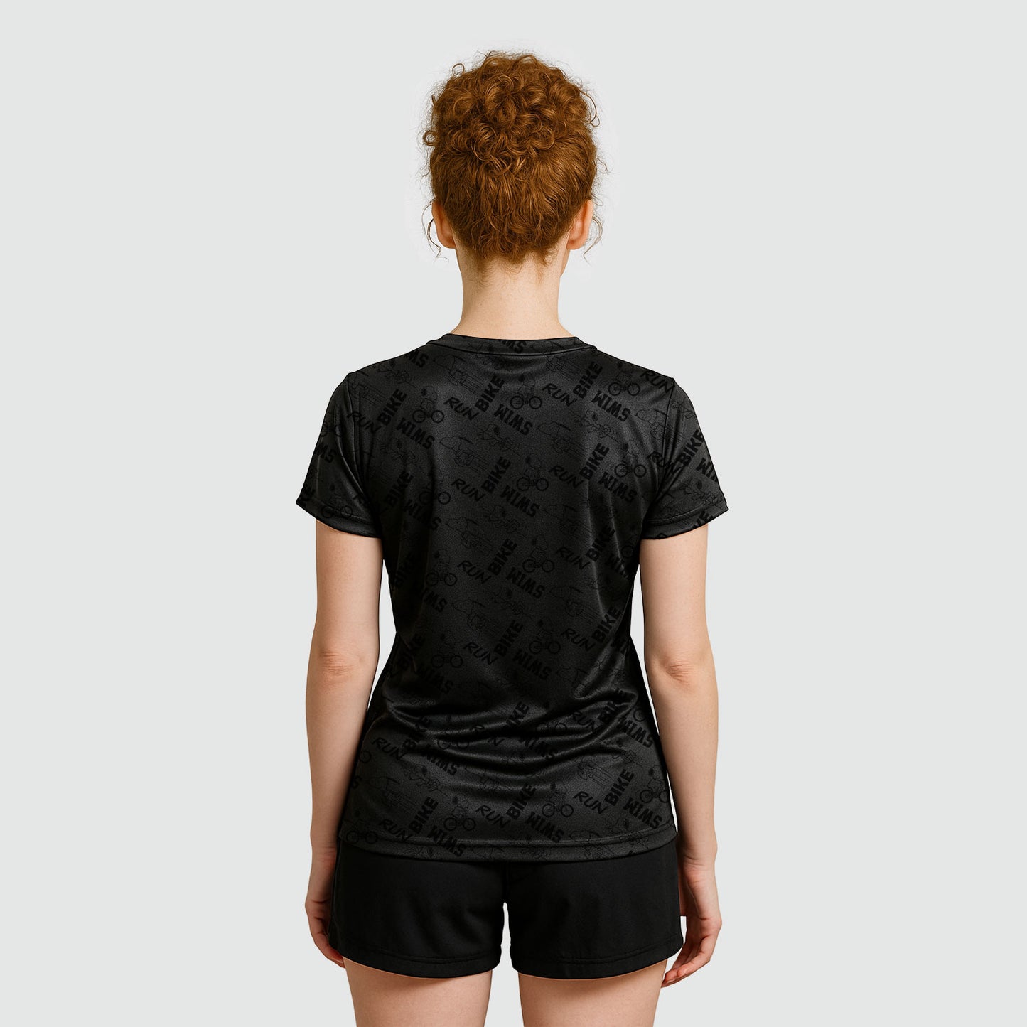 PLAYERA SNOOPY TECH TRIATLON NEGRA DAMA