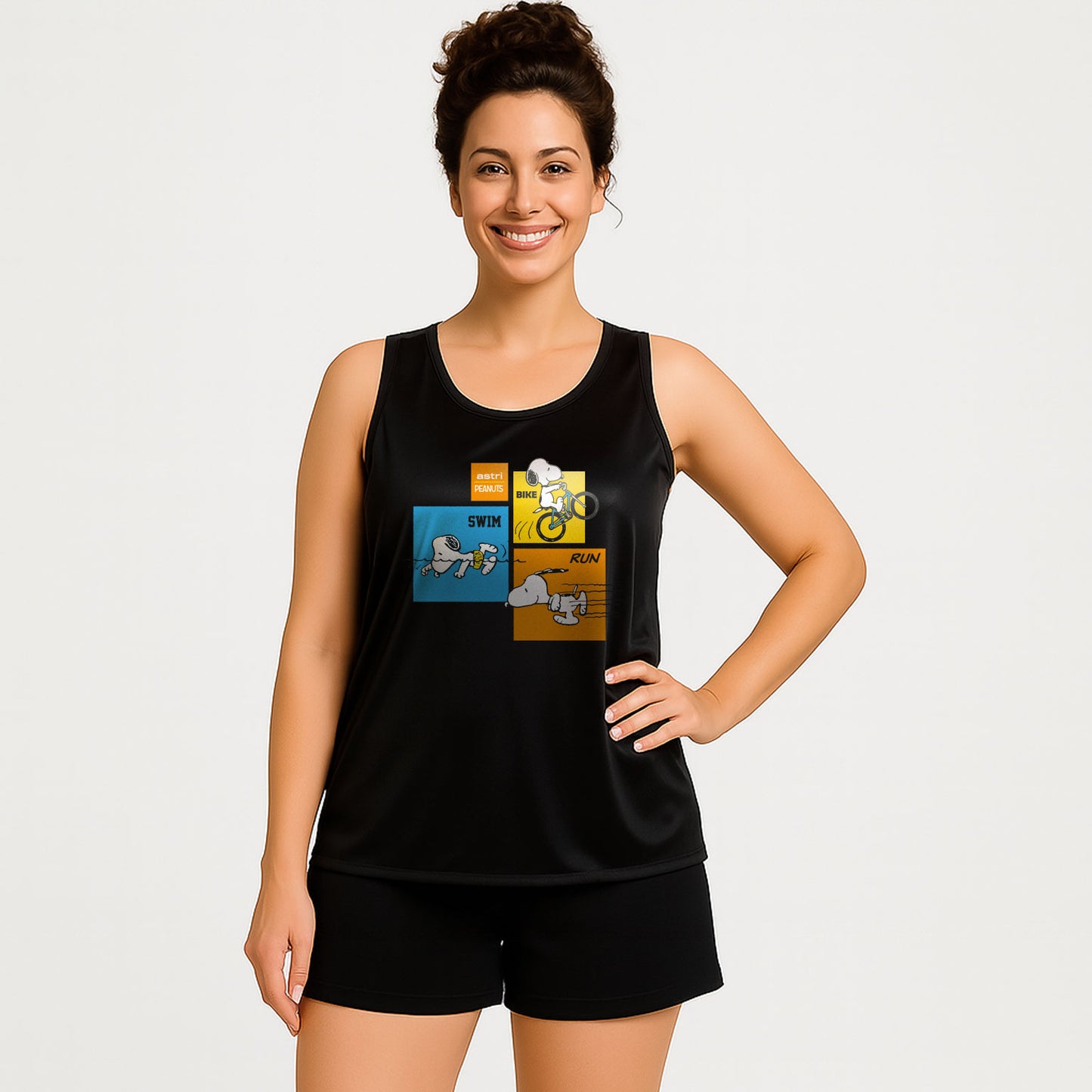 TANK SNOOPY DRIFIT TRIATLON NEGRA DAMA