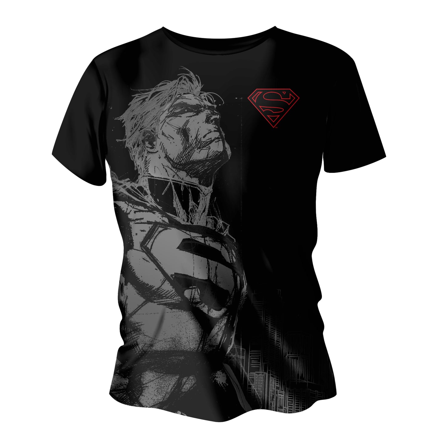 PLAYERA SUPERMAN NEGRA CABALLERO