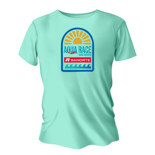 PLAYERA MG AQUA RACE DAMA