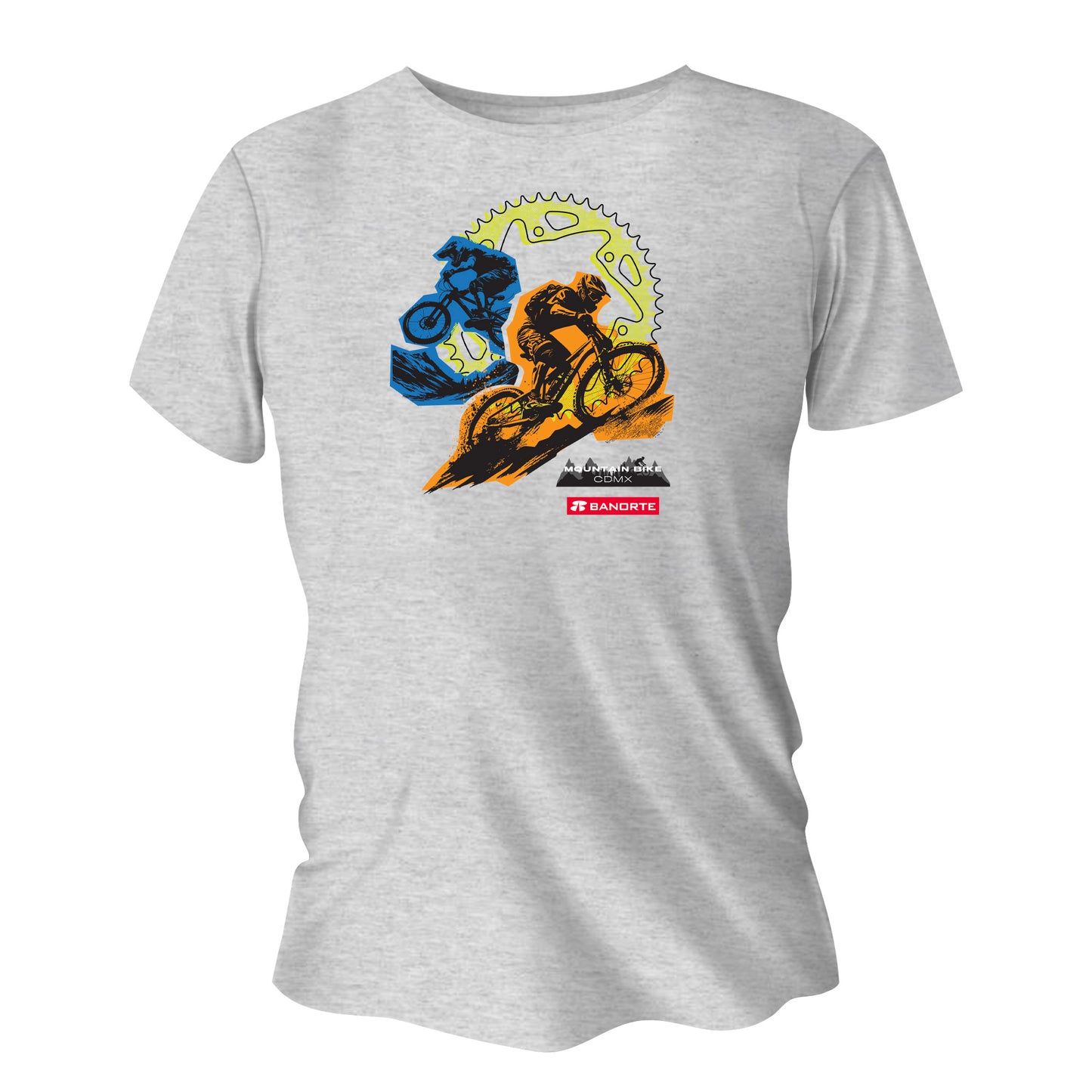 PLAYERA ALGODON GRIS DAMA
