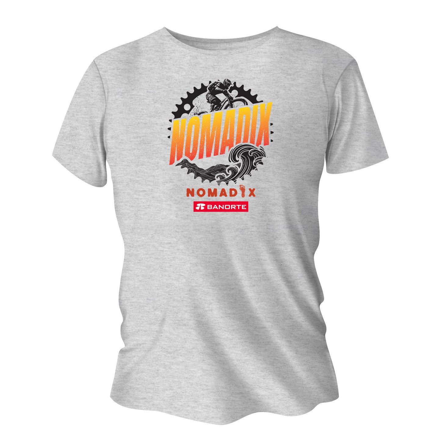 PLAYERA  GRIS NOMADIX BANORTE DAMA