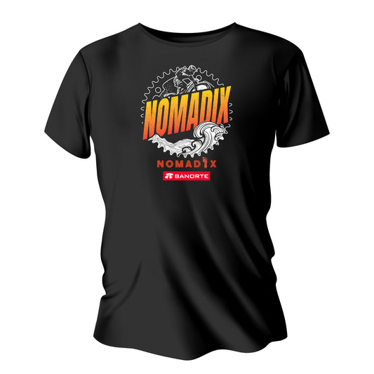 PLAYERA  NEGRA NOMADIX BANORTE DAMA