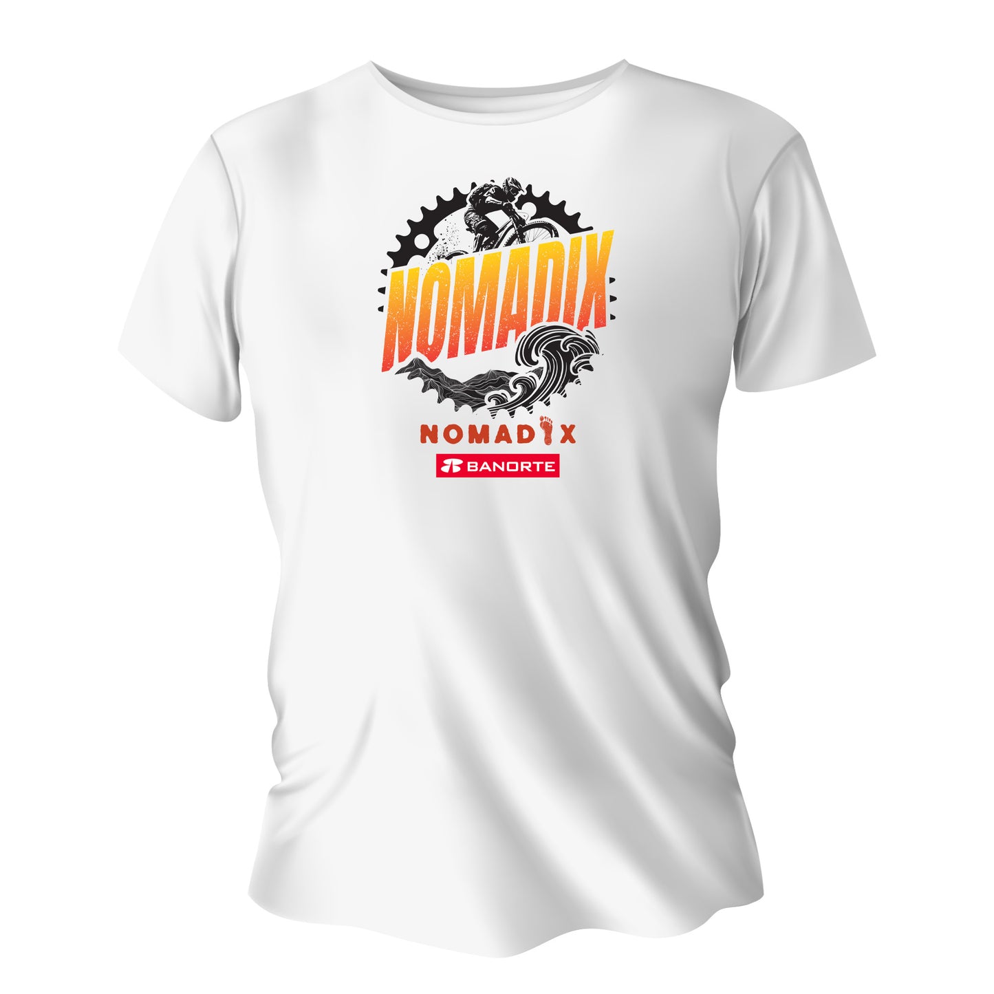 PLAYERA BLANCA NOMADIX BANORTE CABALLERO
