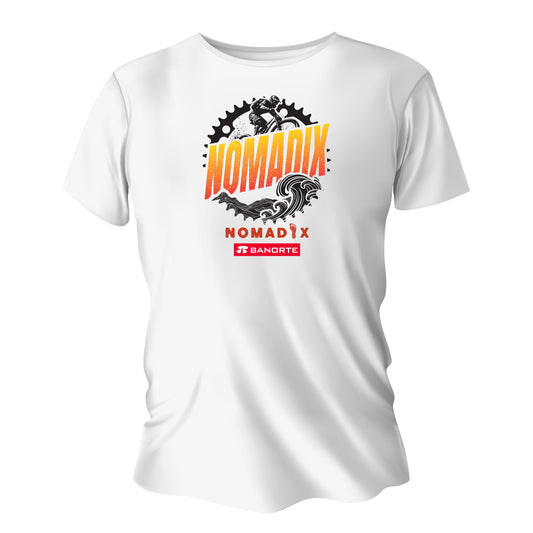 PLAYERA BLANCA NOMADIX BANORTE DAMA