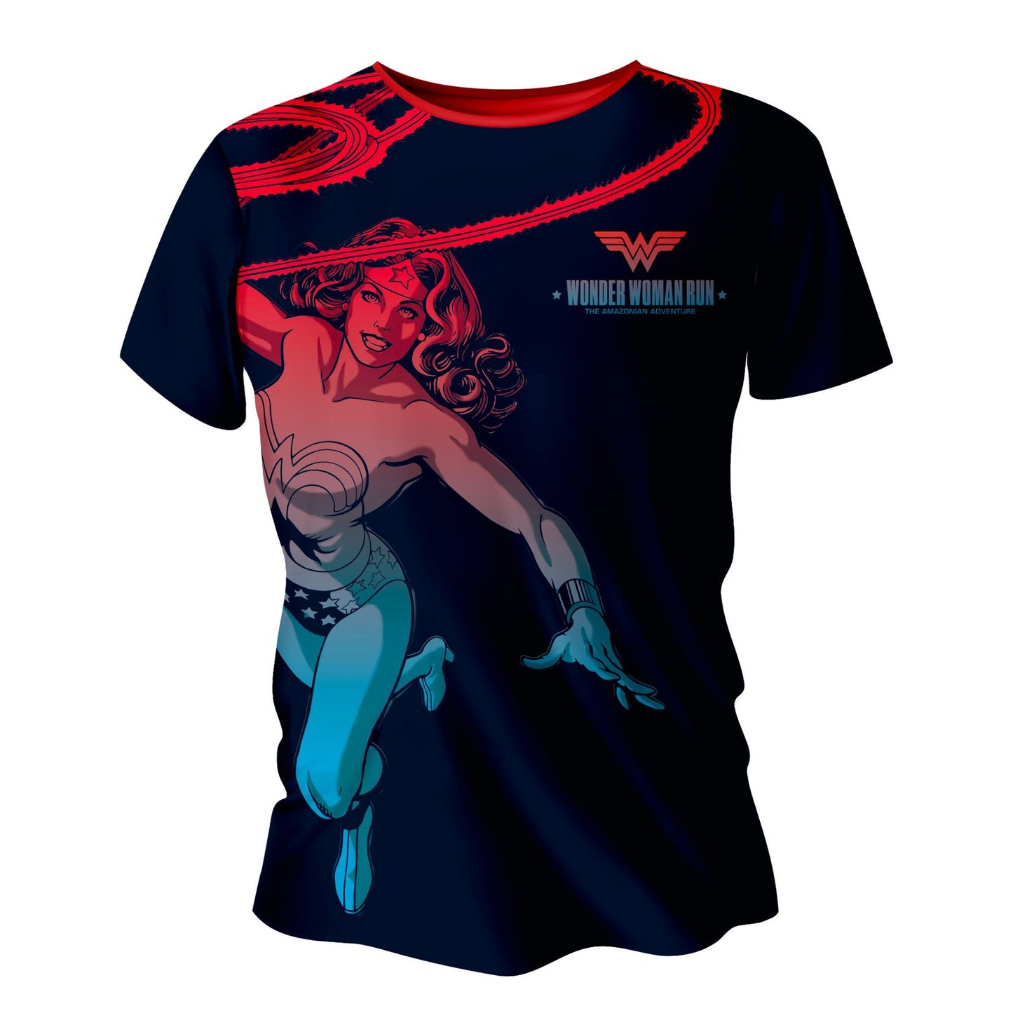 Playera  Tech WW Negra Caballero