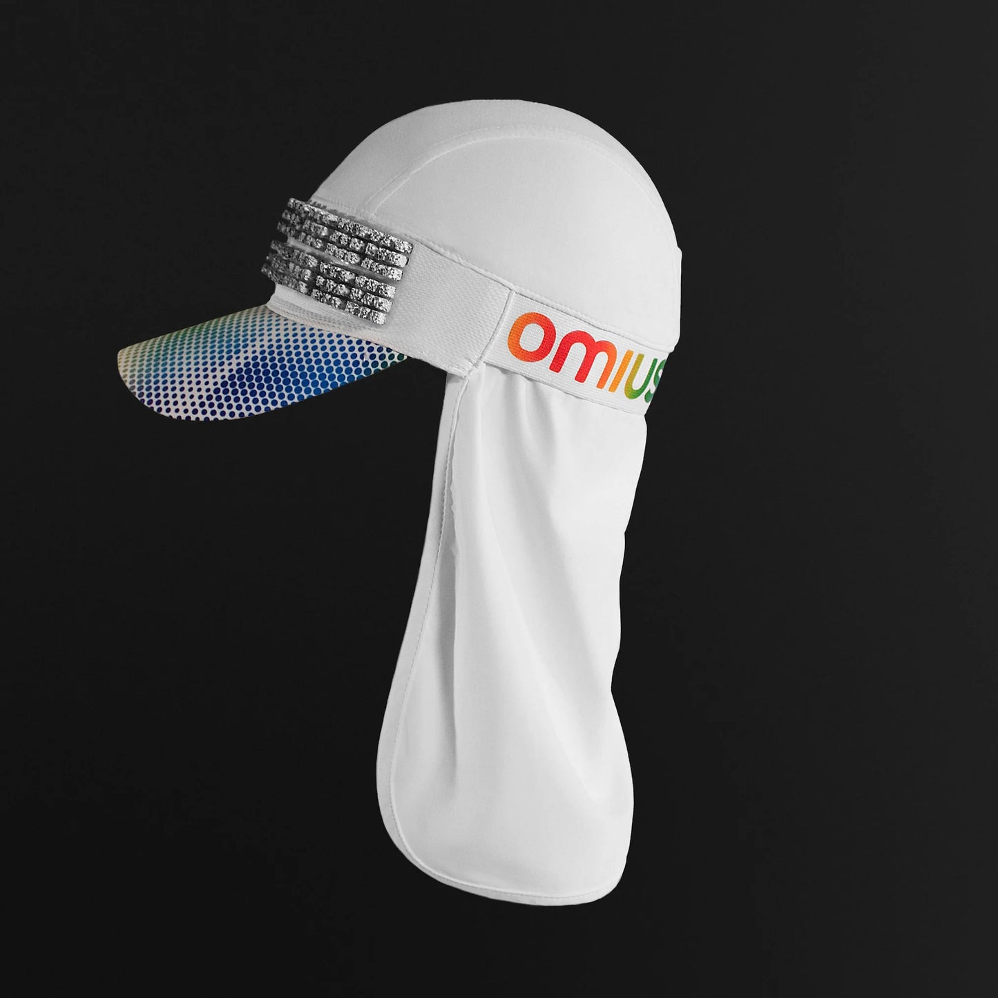 GORRA BLANCA CON CAPA (CON PIEDRAS)